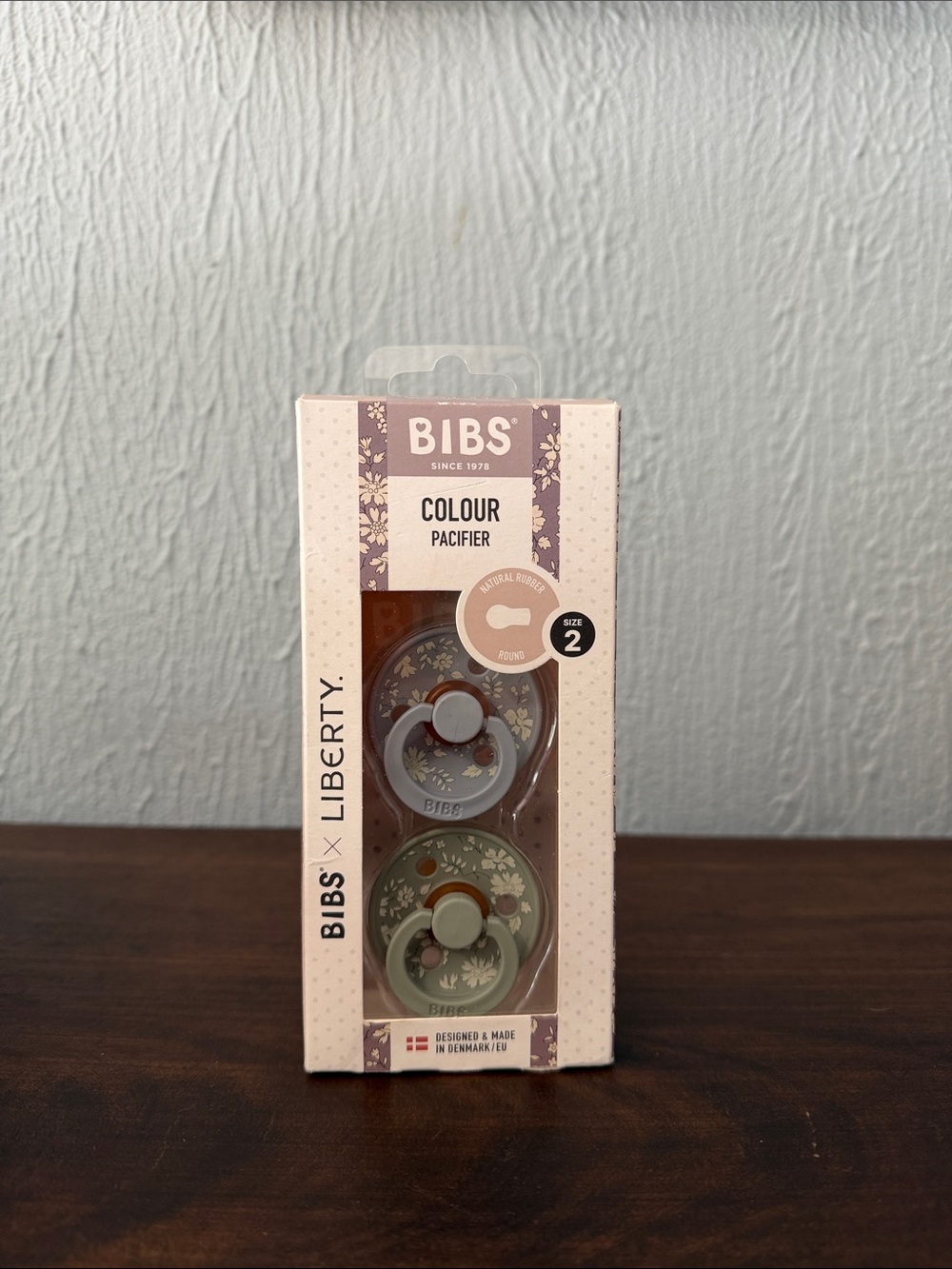 BIBS x Liberty Floral Pacifier Duo - Pastel Blue & Sage